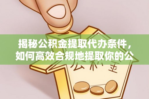 太和揭秘公积金提取代办条件，如何高效合规地提取你的公积金