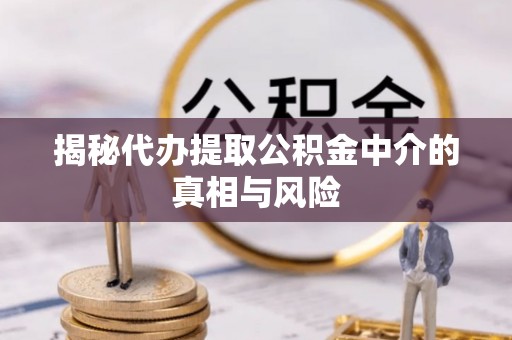 太和揭秘代办提取公积金中介的真相与风险