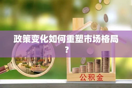 太和政策变化如何重塑市场格局？