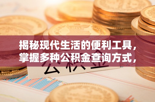 太和揭秘现代生活的便利工具，掌握多种公积金查询方式，让财富管理更轻松