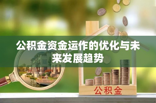 太和公积金资金运作的优化与未来发展趋势