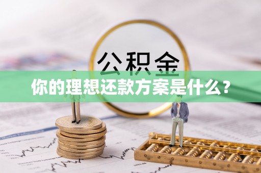 太和你的理想还款方案是什么？