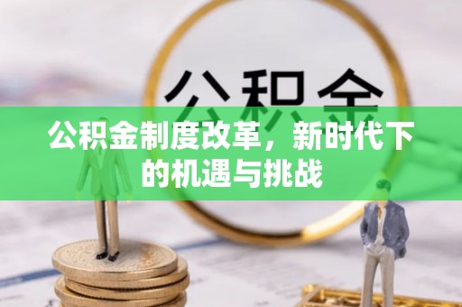 太和公积金制度改革，新时代下的机遇与挑战